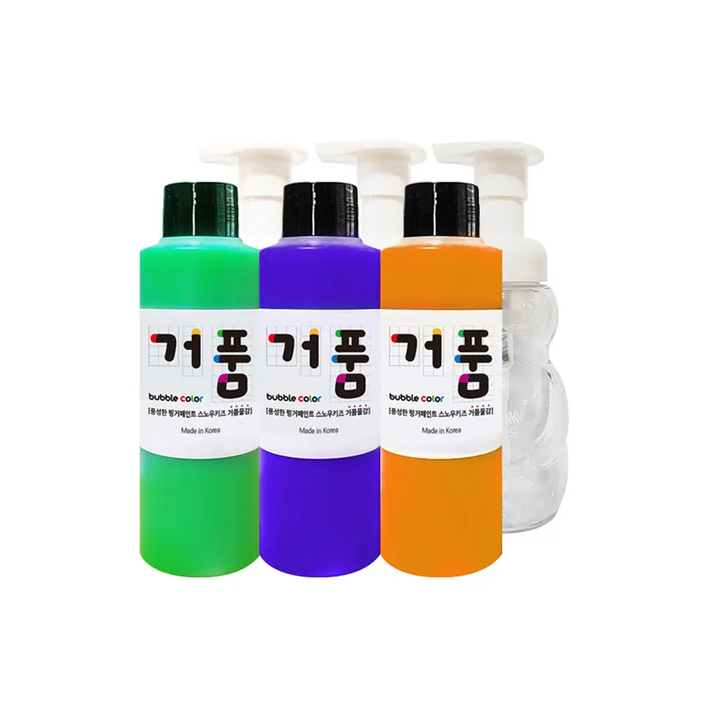 
 Снежная детская пузырчатая краска 140 мл (B-set) Корейская краска на палец художественное искусство класс искусства брызговые узоры Детская краска  