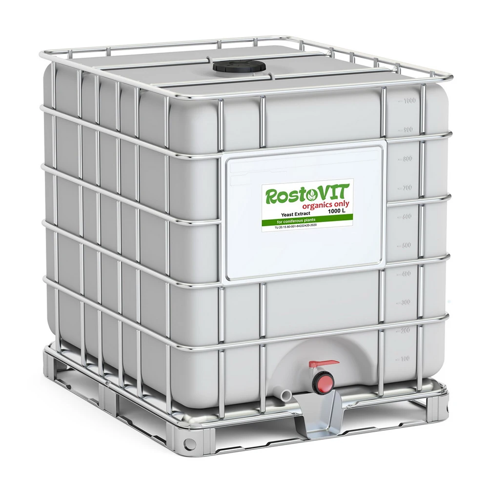 Жидкое органическое удобрение RostoVIT 1000 л, стимулятор для дрожжевого экстракта конических растений, натуральный стимулятор органического фермерства