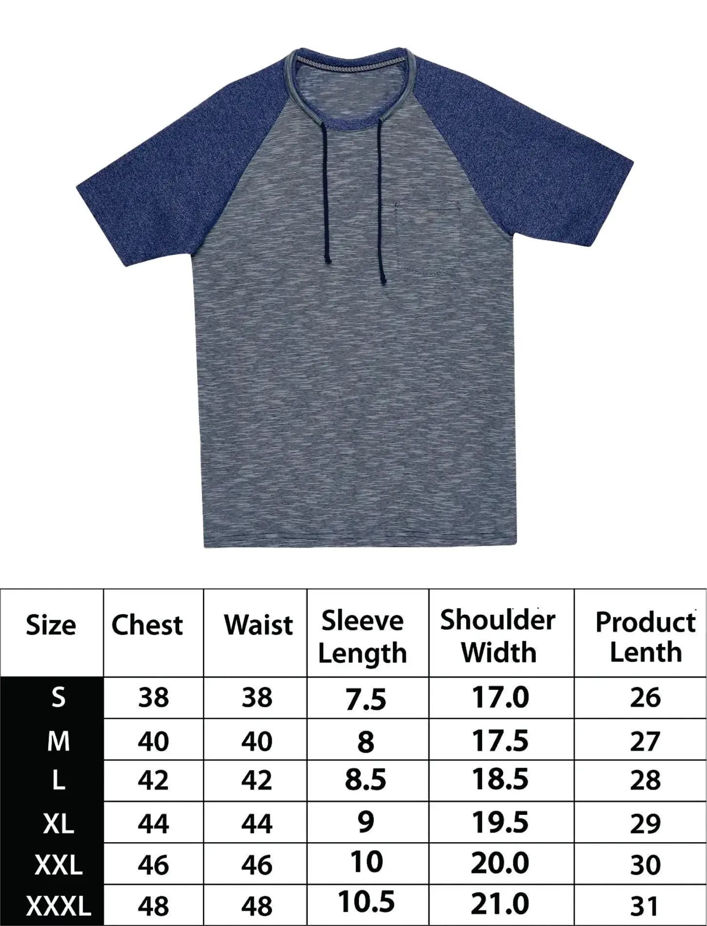 High Quality Slim fit custom logo solid color 2023 Casual style draw string soft clothes patch work Men T-shirt