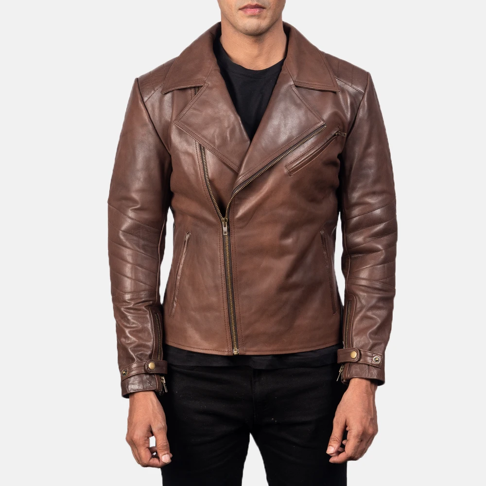 New Arrival 2021 black Motorbike Leather Jackets in Genuine Cowhide Leather / Pakistan leather jacket