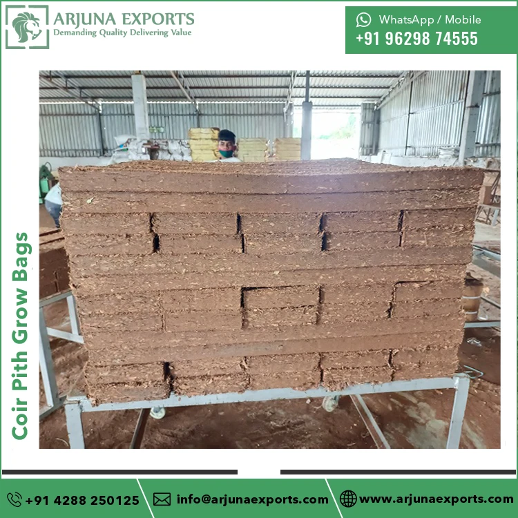 Bulk Quantity Coco Coir Pith Substrate Grow Bags for Home Greenhouse Planters and Balcony Strawberry Cultivation
