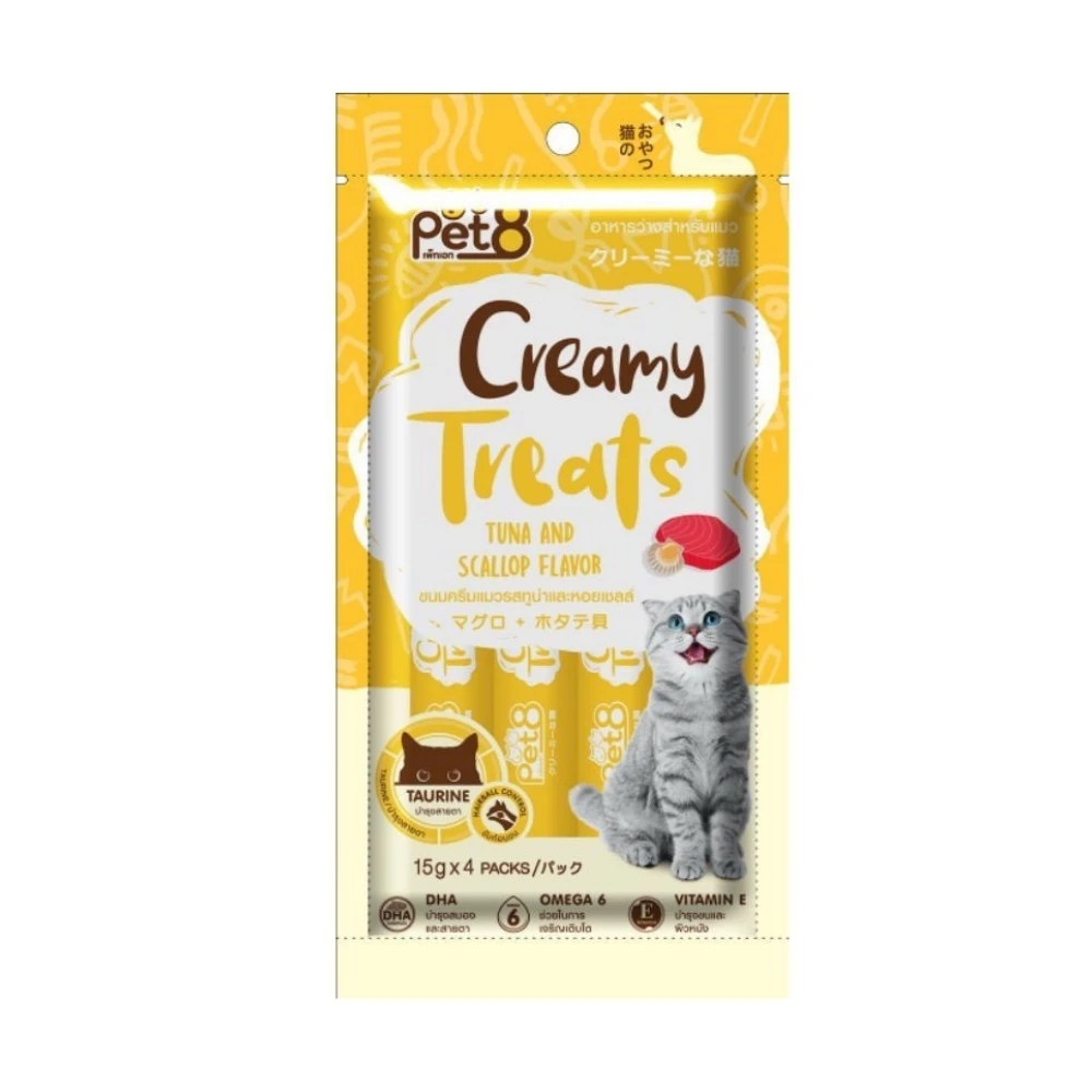  Pet8 кремовые лакомства закуска еда лижущие влажные Коты для взрослых и пожилых кошек разные вкусы вкусные