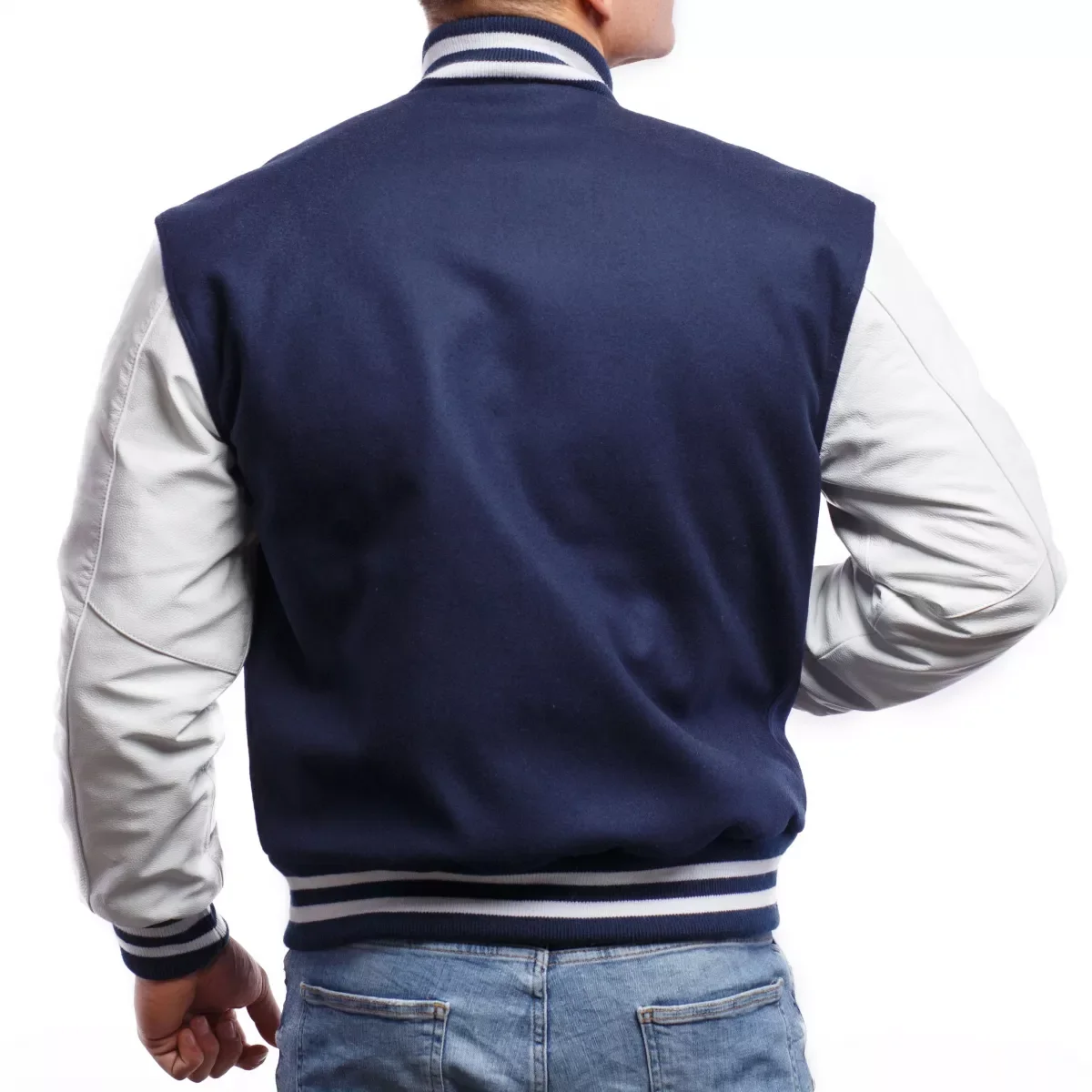Baseball Varsity Jacket for Men Custom Logos with Wool and Leather Sleeves / American Style Wholesale Schoolboy Jackets