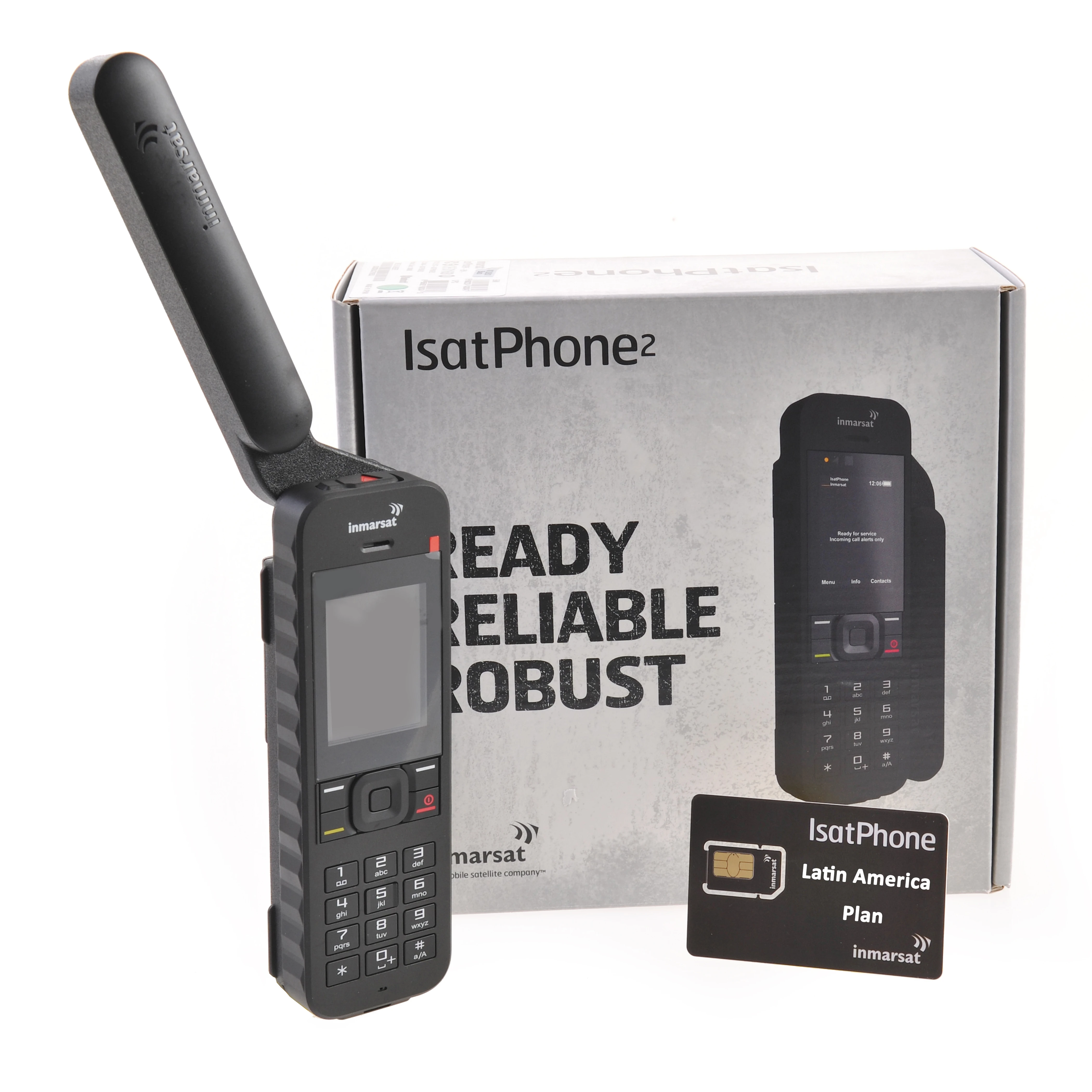 Inmarsat IsatPhone 2 with SIM Card and LATAM 300 Units with 180 Day Validity