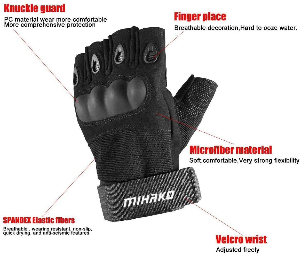 Breathable Anti-skidding half finger cycle glove Motorcycle Cycling Gloves Custom Half Finger Bike Riding Gloves