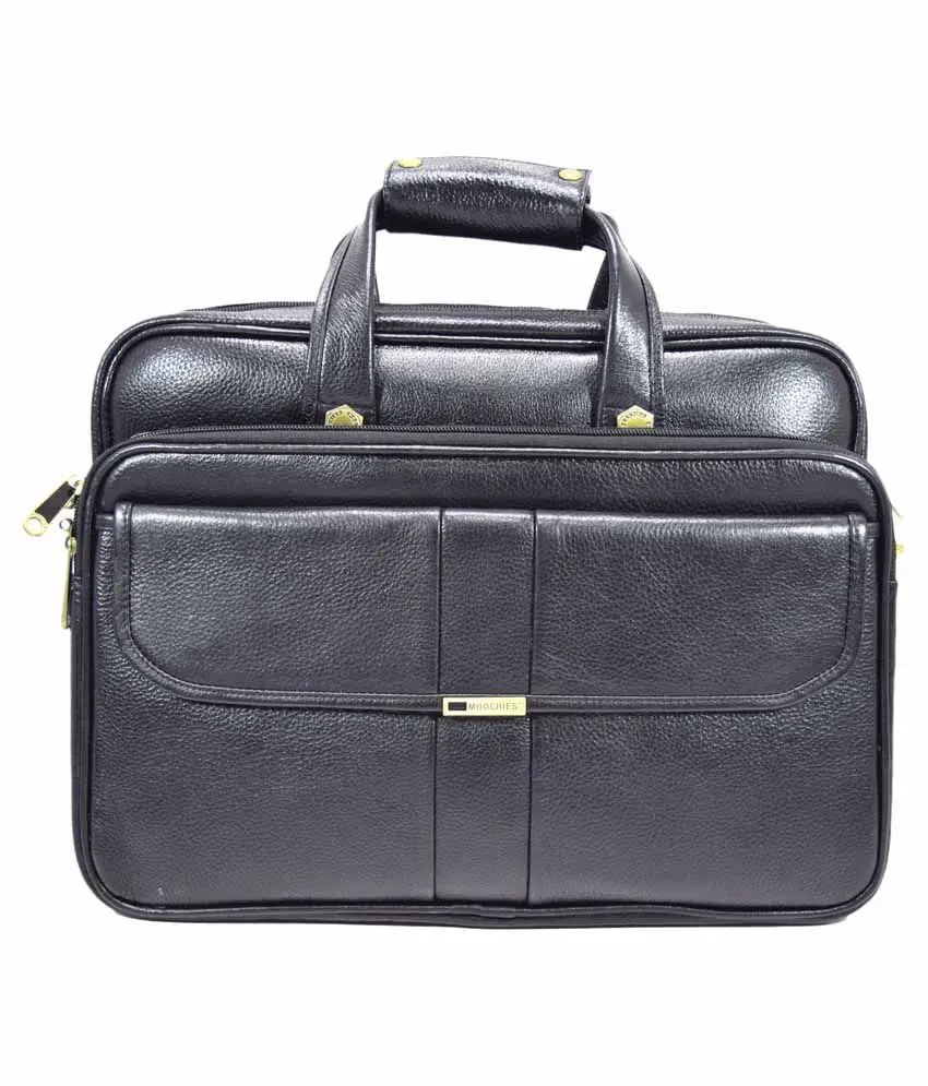 High Standard Colour Cow Leather laptop Bag Long Lasting Quality For Office Laptop Briefcase Male or Female Uses