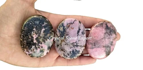 Rhodonite Palm Stone High Quality Gemstone Palm Stone - Wholesale Natural Palm Stone