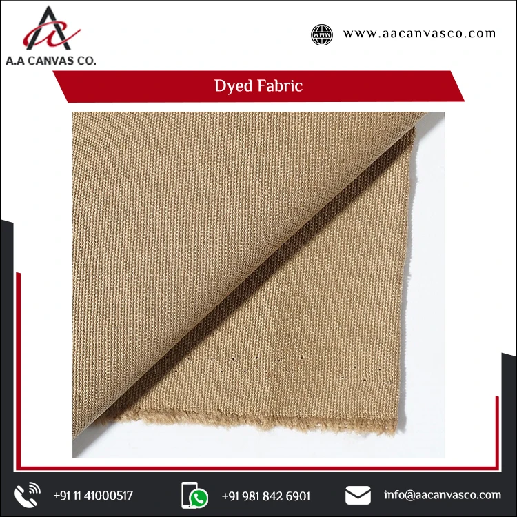 Indian Exporter of Solid Color Organic Yarn Dyed Calico 100% Cotton Fabric for Tent