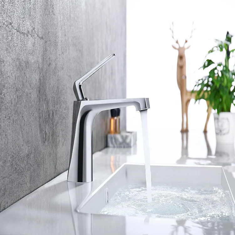 Wholesale Stainless Steel Bathroom Brushed Chrome water faucet
