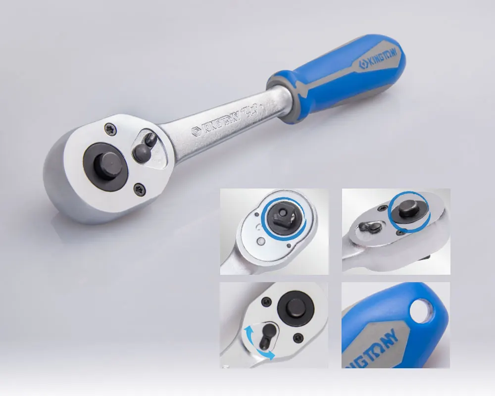 KING TONY Leading 81 PCS 1/2+1/4 Inch Hand Sockets Set Tool Kit Car Repair Household 7581MR