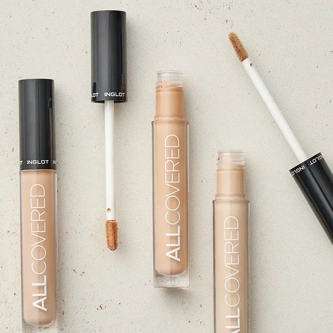 [OEM/ODM] INGLOT All Covered Vegan Concealer 3 Colors - Made in Korea - Whitening Anti-Wrinkle UV protection triple function