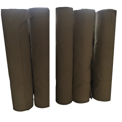 Wholesale Heavy Cotton Canvas Fabric Rolls 10 Ounce To 24 Ounce High Quality Waxed Waterproof Green Fabric Tent Tarpaulin Bags