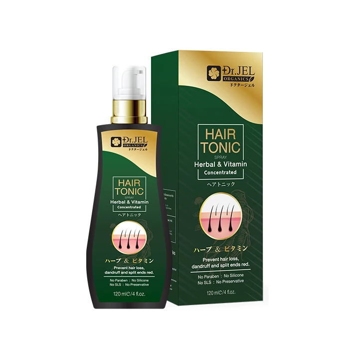 Herbal Extract Hair Tonic Spray Hair Regrowth Reduce hair loss Accelerate hair regrowth Hair treatment for men Thailand Products