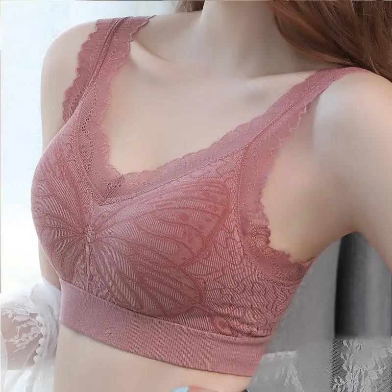 
No Rims Lace Beautiful Back Tube Top Underwear Small Chest Gathered Chest Wrap Underwear Female Student Tube Top Vest Style 