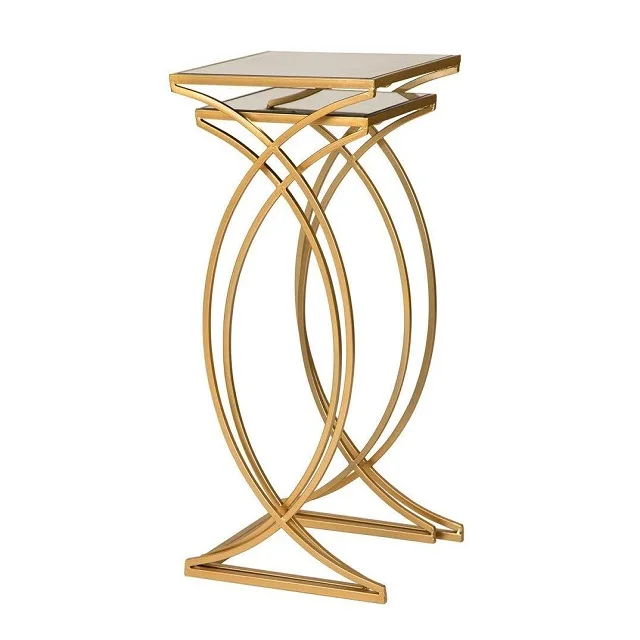 Glitz Домашний набор из 2 подставных кофейных столов декоративные столы-подставки для растений стул гостиной