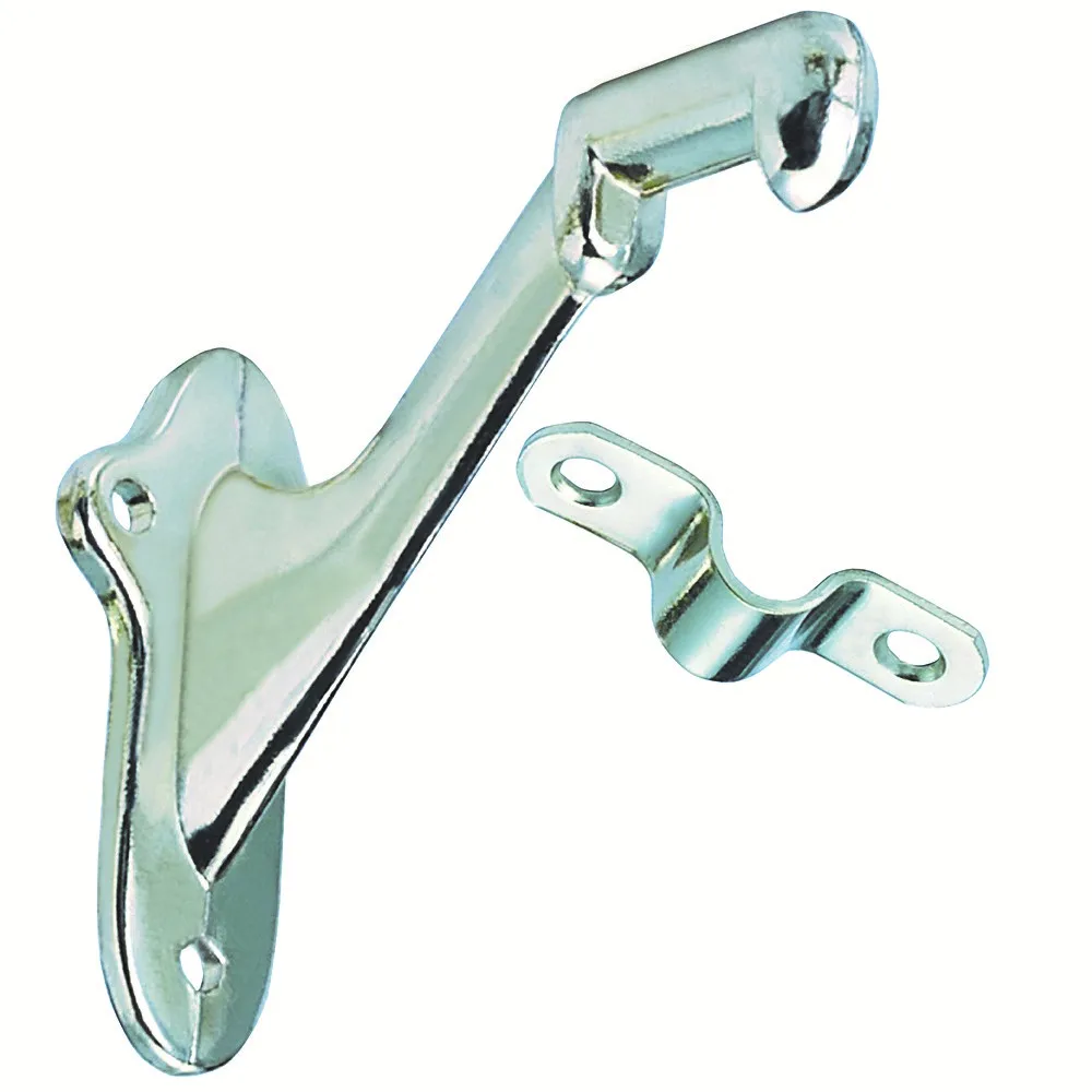 Chrome Metal Home Stair Accessories Standard Utility Commercial Wall Mounted Handrail Bracket
