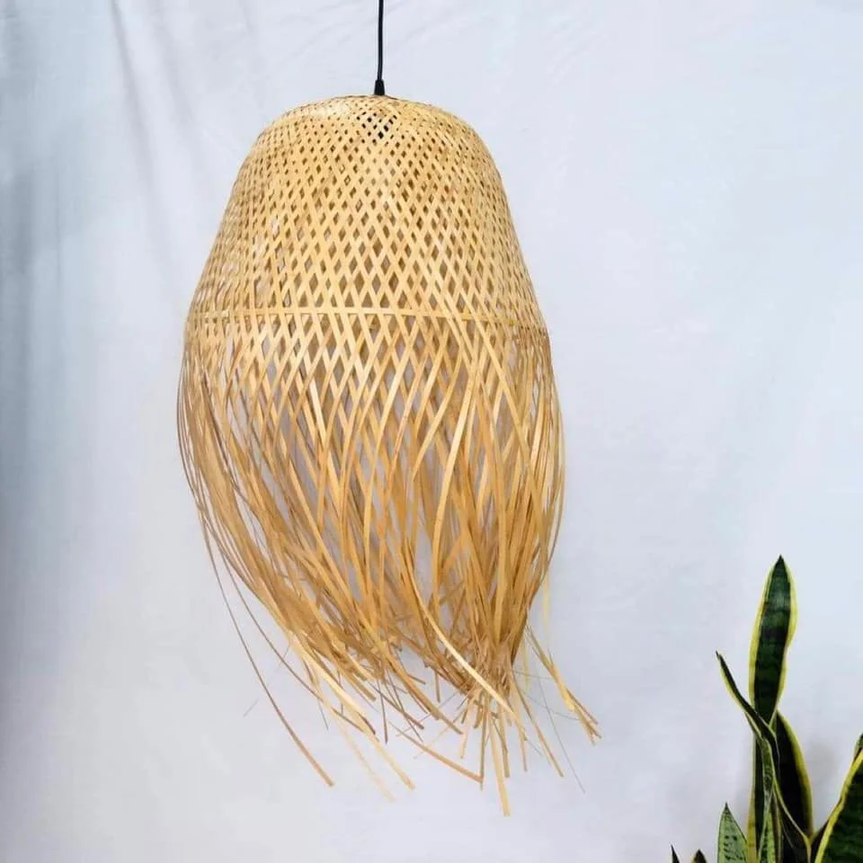 Vietnam Wholesale Bamboo Lamp Modern Handmade Wicker Rattan Bamboo Pendant Lamp High Quality Best Price