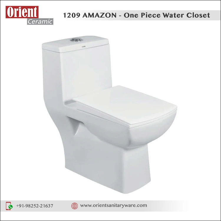 Modern Dual Flush System One Piece Siphon Water Closet Bathroom WC Ceramic 1 Piece Toilet Available at Factory Direct Price