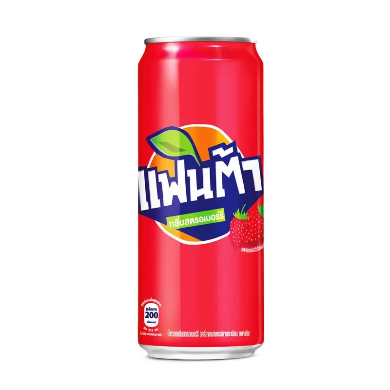 Fanta Soda Strawberry Flavor 325 ml x 24