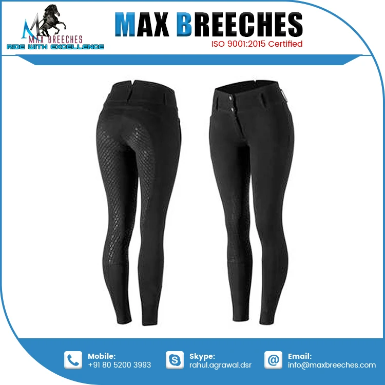Factory Supply Comfortable Nylon Equestrian Breeches Man-Silicon Full Seat Breeches for Horse Riding Direct Export from India
