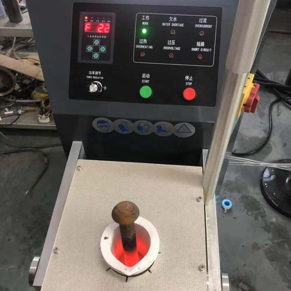 
High frequency induction meting furnace 15KW Quartz crucible smelting platinum 2KG 