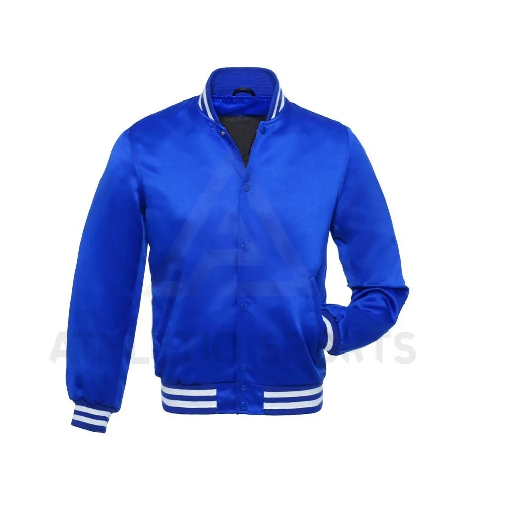 2021 Solid Premium Classic Waterproof Bomber Winter Outdoor Baseball Man Coats Letterman Winter satin Jacket