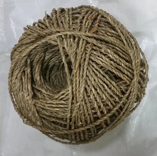 Dried seagrass woven rope material for making basket and bag twisted braided sea grass ropes rolls wholesale