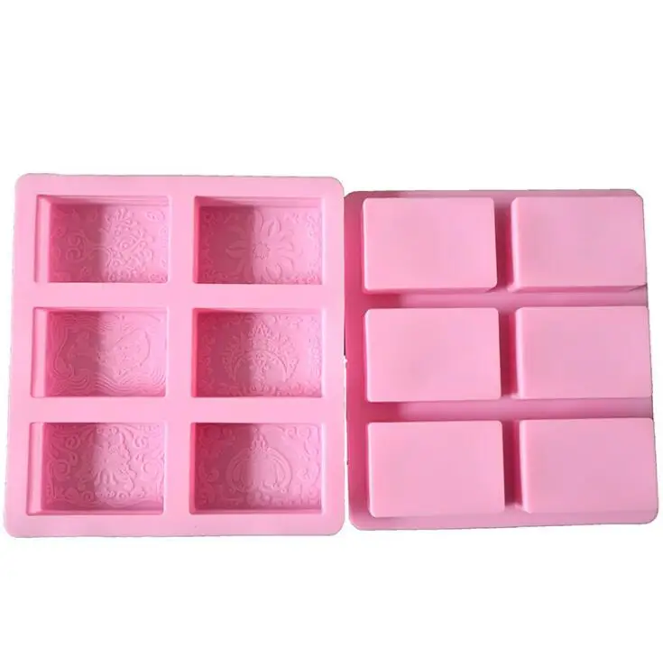 
6 options Silicone Soap Molds 6 Cavities Oval Molds for Soap Making, Pudding, Muffin, Loaf, Brownie, Cornbread, Cake, Mousse 