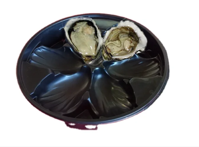 disposable fresh plastic oyster tray in food grade