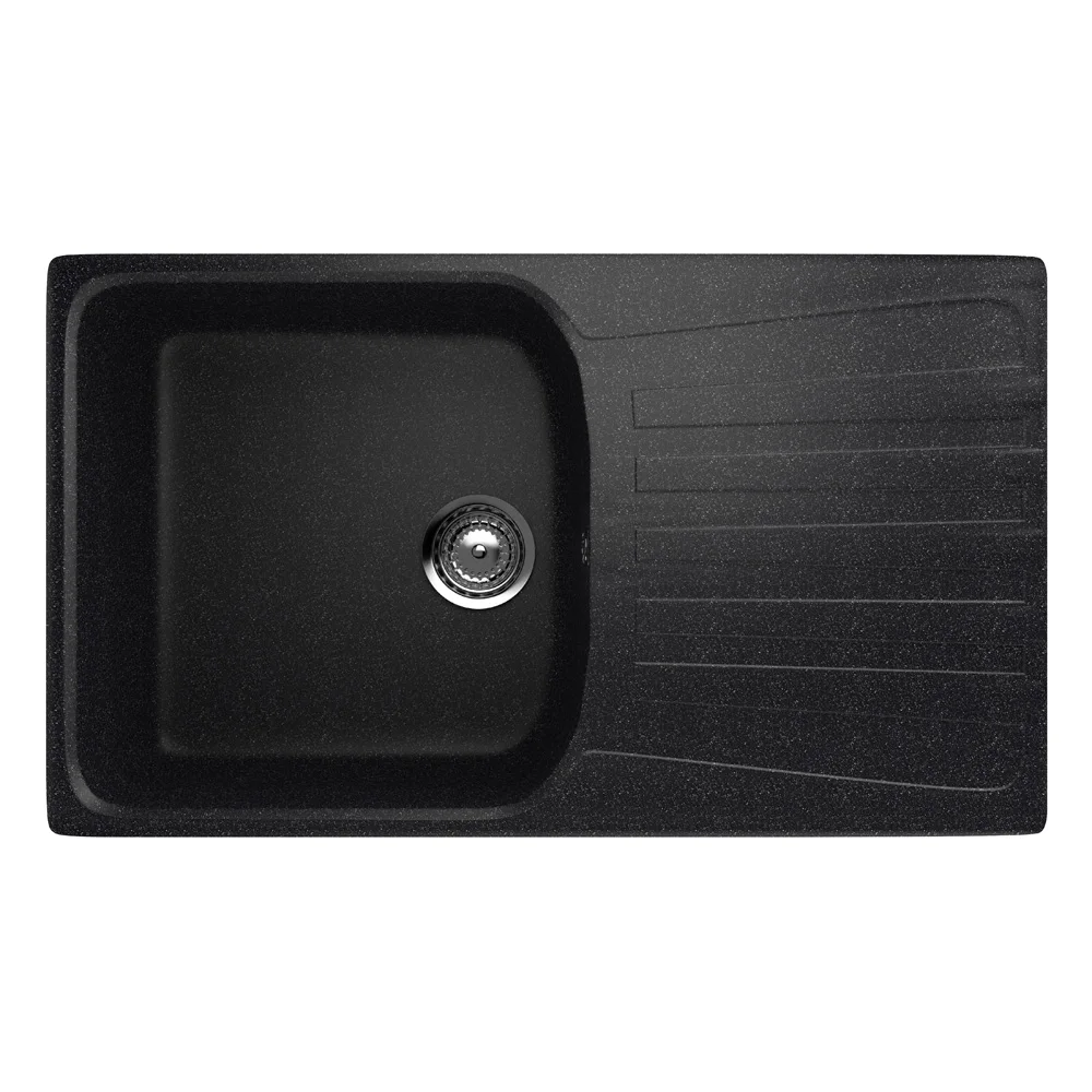 Quality composite kitchen sink ULGRAN U-203 artificial stone, rectangular kichen sink single bassin