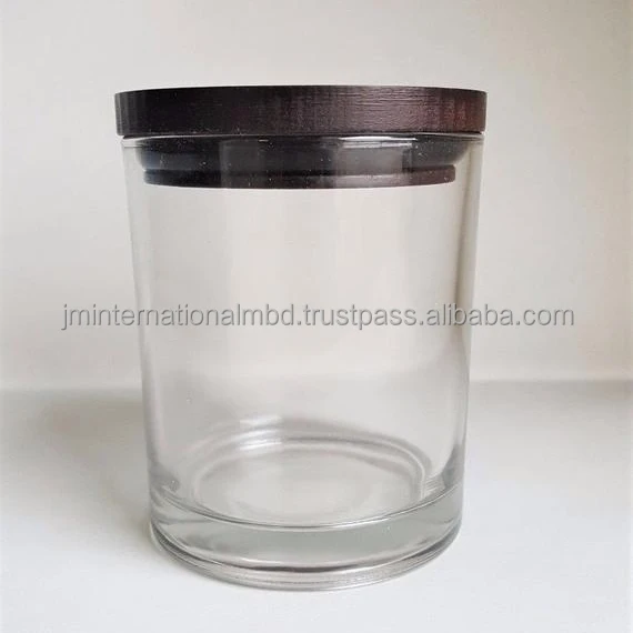 Glass candle jar