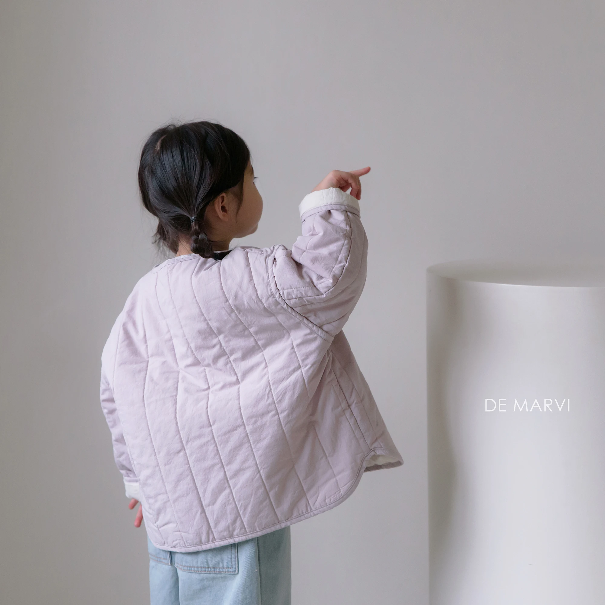 DE MARVI Children Toddler Soft Cotton Quilted Jacket Boys Girls Spring Outwear Korean Fashion MADE IN KOREA