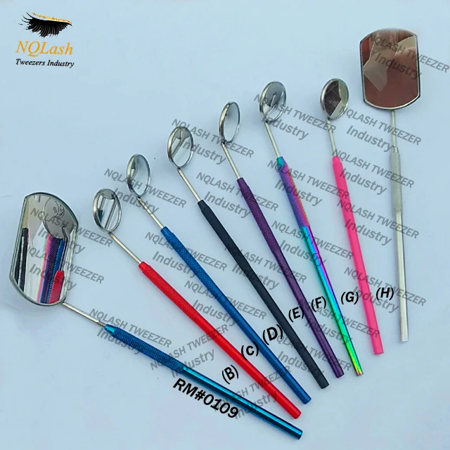 
Perfect View Large Rectangular Plasma Gold Color Eyelash Mirror / Eyelash Extension Mirror NQLASH Tweezers 