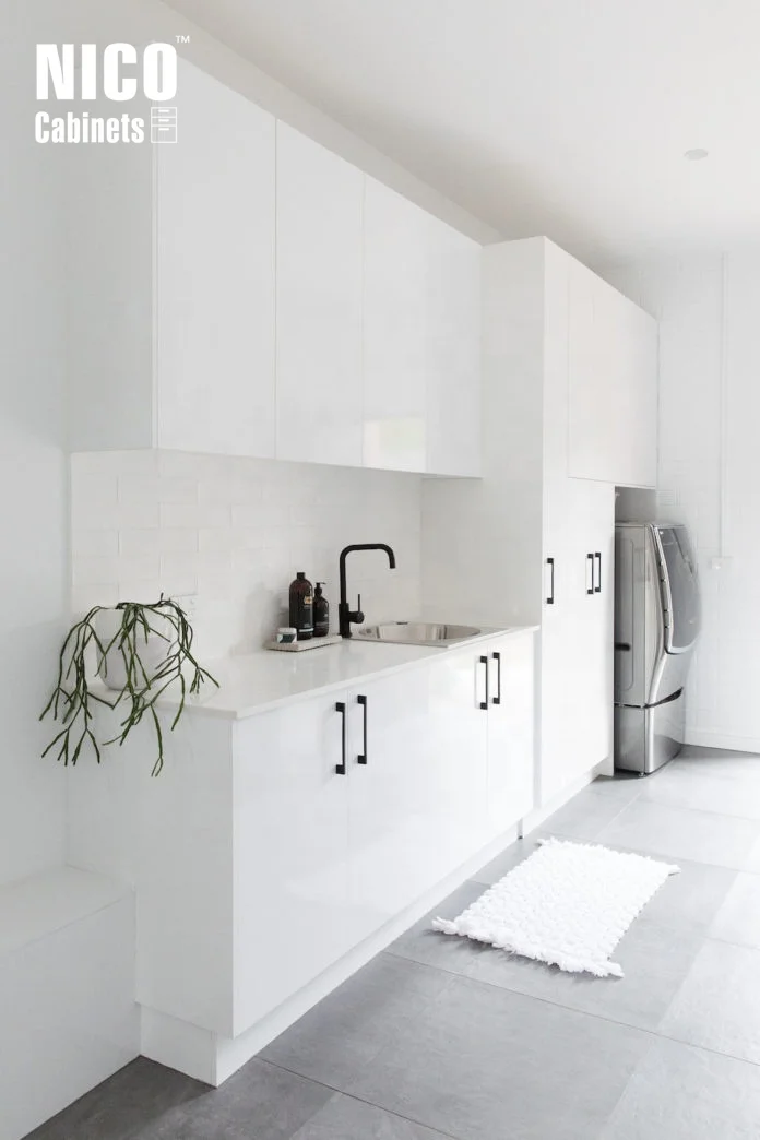 NICOCABINET Custom Smart European High Standard Modern Wooden Laundry Cabinets