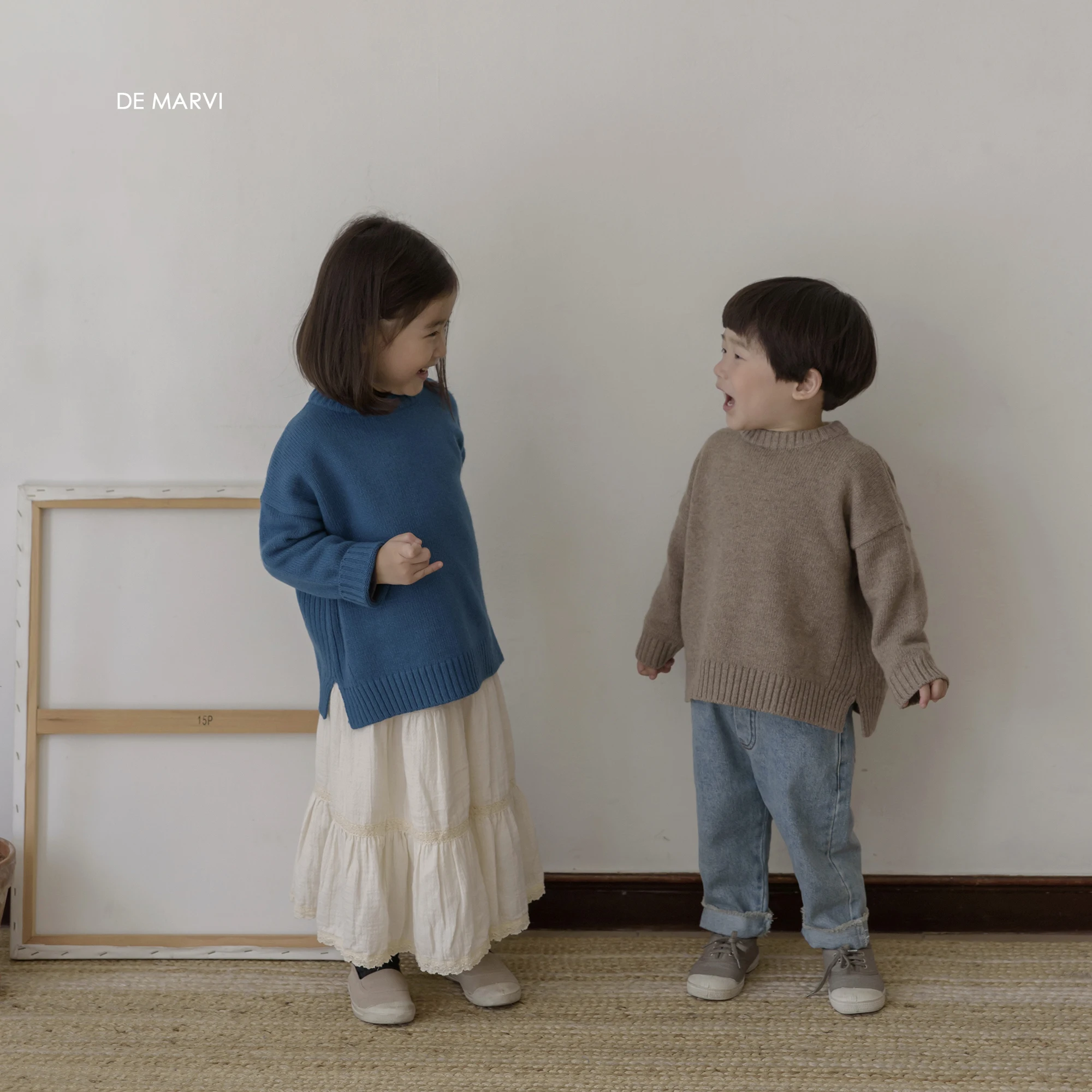 DE MARVI Baby Children Cashmere Pullover Wool Knit Sweater Kids Toddler Winter Clothes OEM Wholesale MADE IN KOREA