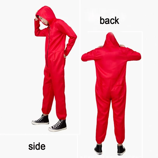 Wholesale price Unisex Adults & Kids La Casa De Papel Salvador Dali Red Costume Jumpsuits Cosplay Dali Suit Money Heist Season