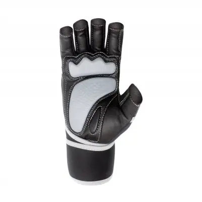 Anti Slip Breathable Sports Workout Fitness Training Weight Lifting Gym Gloves with Wrist Wraps Pink Black Unisex Rubber