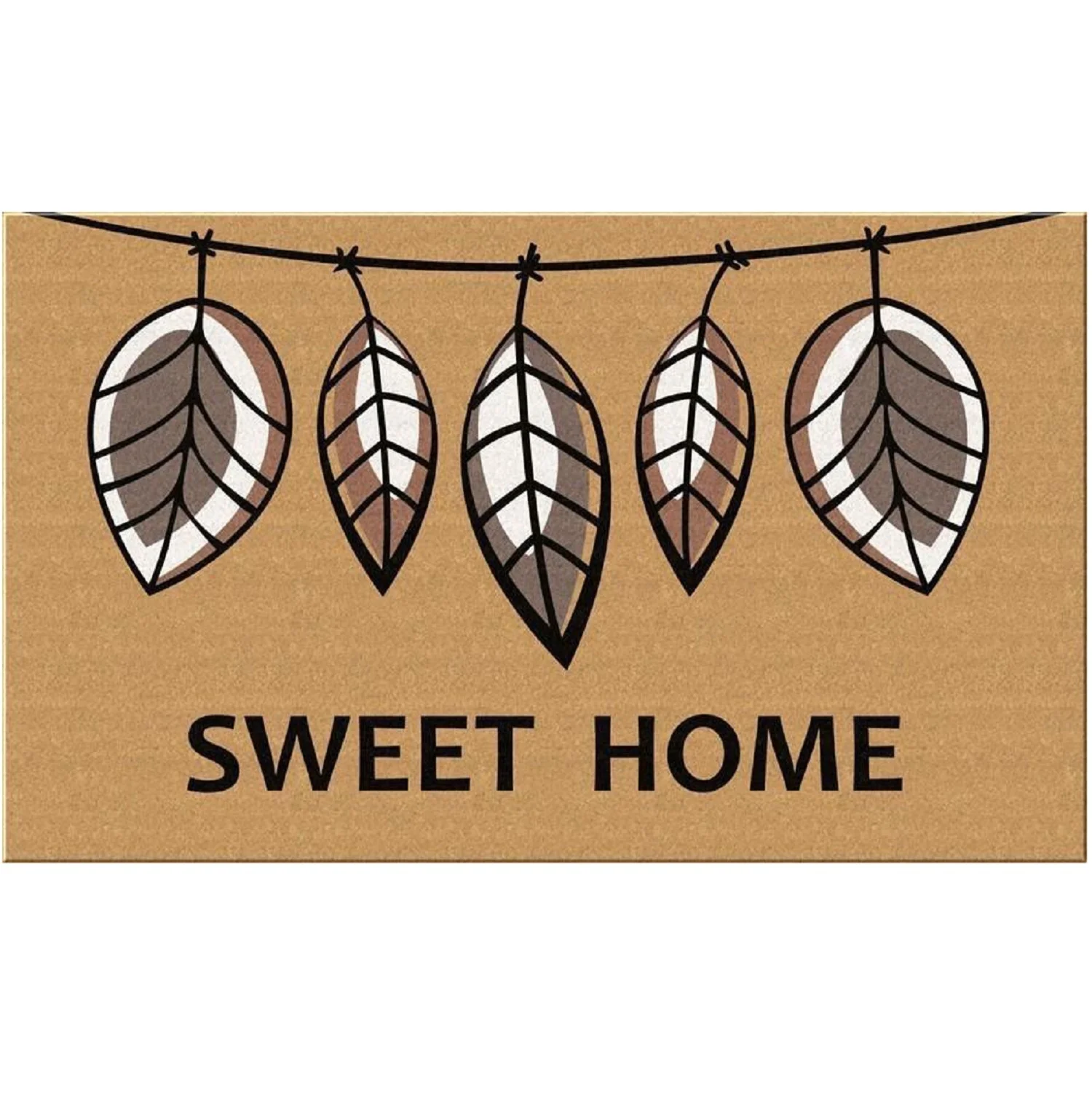 Расслабляющая кокоса с принтом листьев коврики для вашего милого дома приветственный декор противоскользящие дверные помогают не допускать попадания пыли