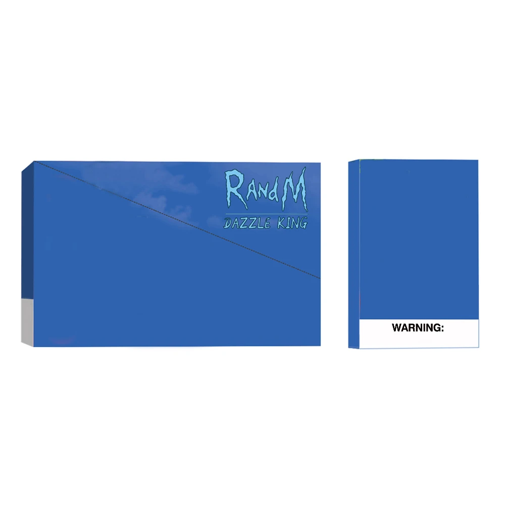 2021 Новое поступление оригинальная 1000 мАч 3000p перезаряжаемая ручка для электронной сигареты RandM Dazzle king со светодиодной RGB Подсветкой