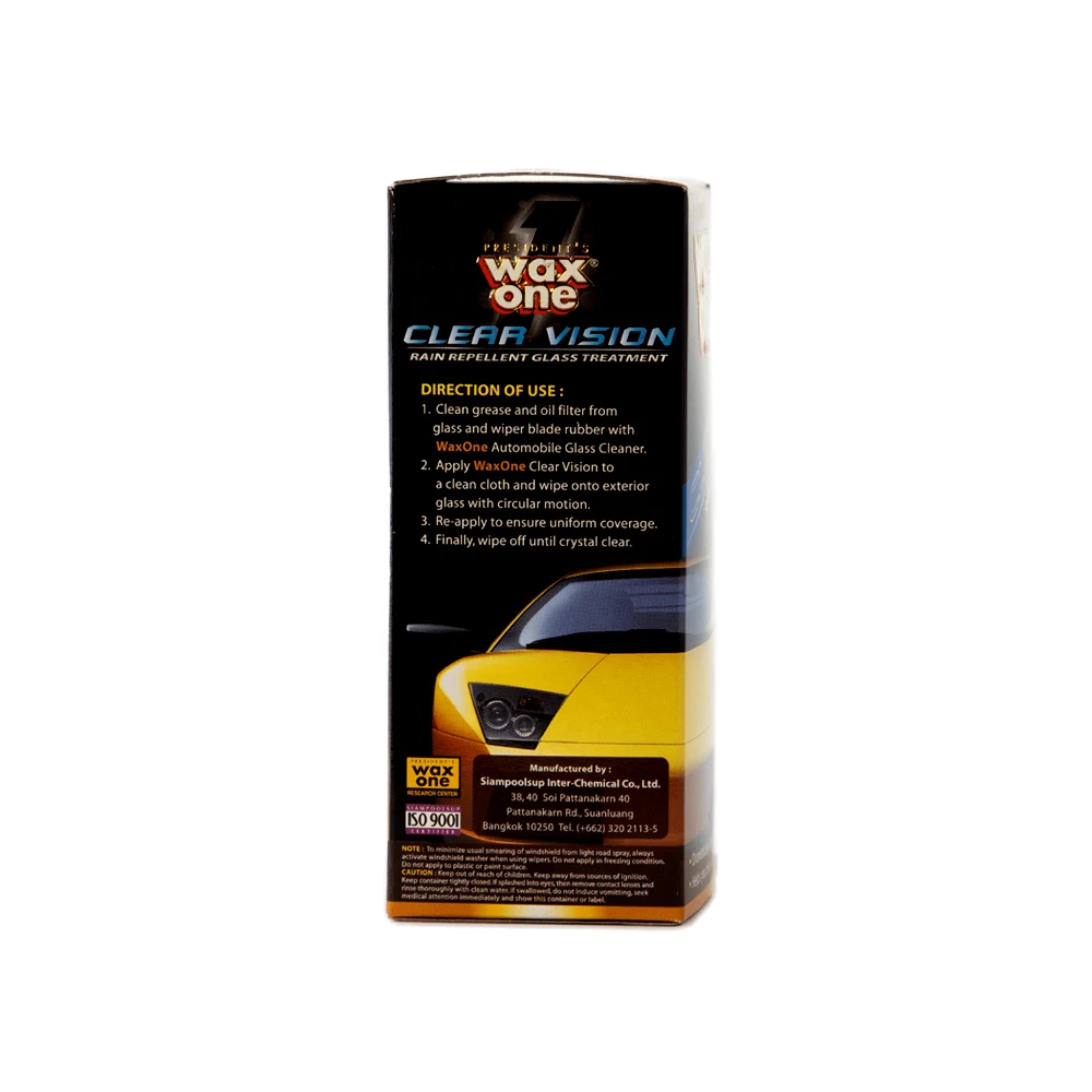 The Best Quality of WaxOne Clear Vision Glass with Film Cleaner Wash Spray Anti Unclear Window During Rainfall 135ML