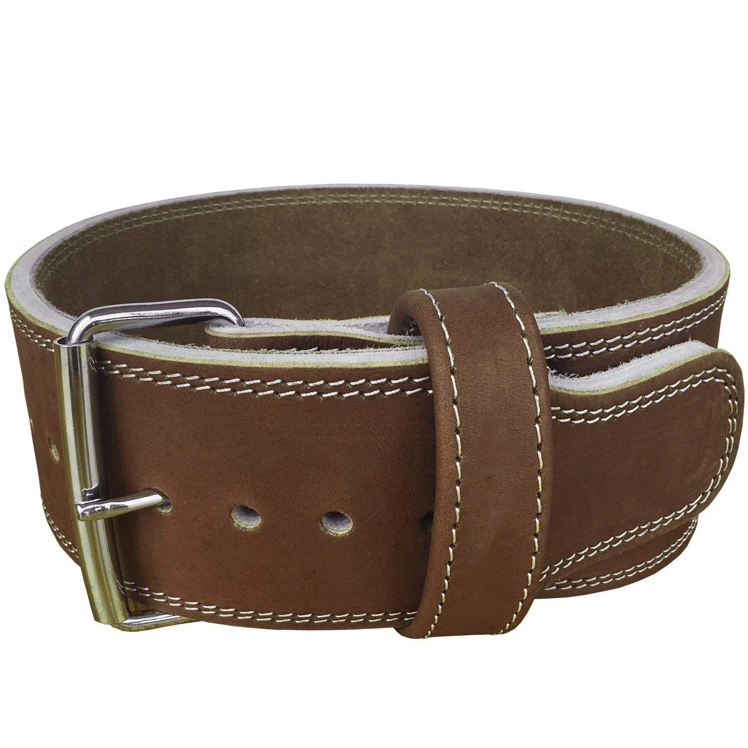 PU Leather Power lifting Lever Single Prong Belt Wholesale Heavy Duty Manufacture All Leather Weightlifting Belt Unisex