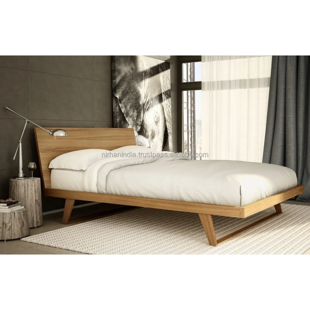 Size Low Height Bed Bedroom Furniture Home Furniture Bedroom Set Latest Design Wooden Simple Elegant Unique Look Custom Made