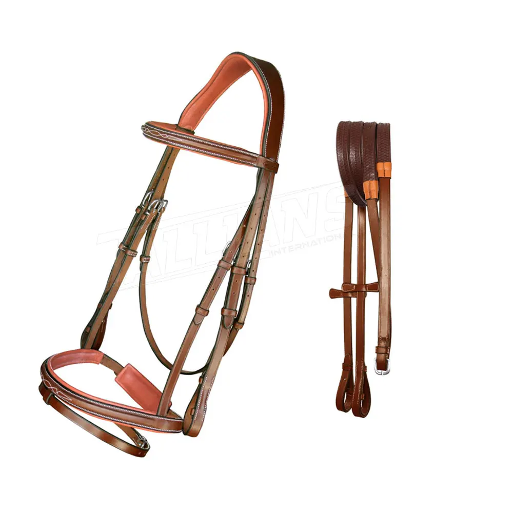 Equestrian High Quality Design Fashionable Horse Leather Bridle Custom Designed Horse Leather Bridle
