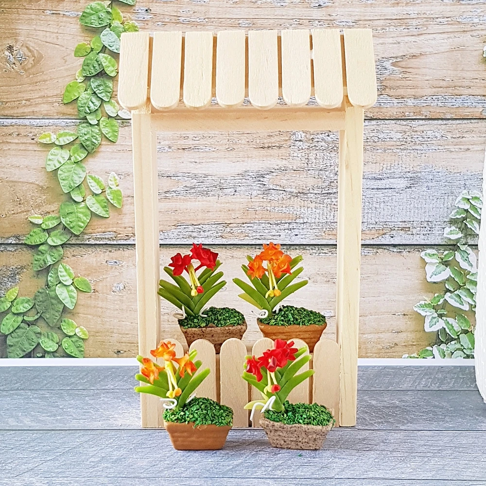 Миниатюрная мебель для кукольного домика деревянная арка сказочное украшение сада