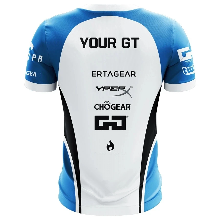 Full Sublimation Professional Esports Gaming Jersey Sports T Shirt Custom Made