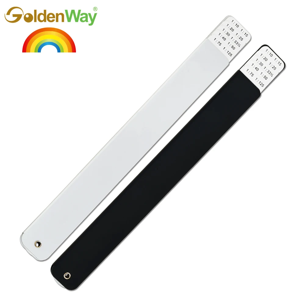 Custom Logo 15 cm Metric Architect  Fan Scale Folding Ruler