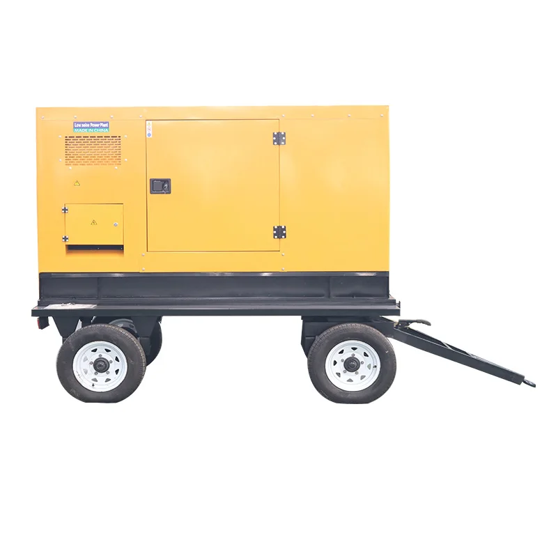 portable  Silent diesel generator  mobile trailer generators 30kw  40kw