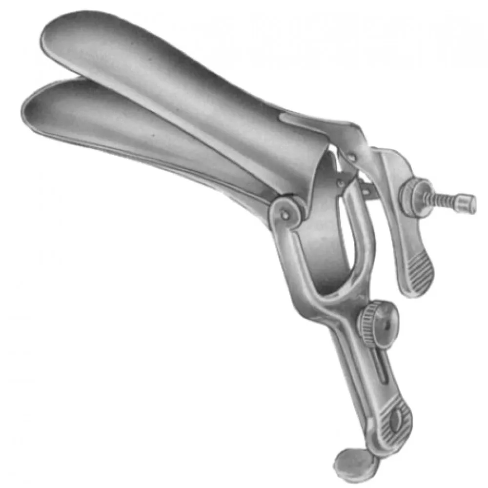 Grave Vaginal Speculas 95mmx30mm Black Insulated For Laser Surgery