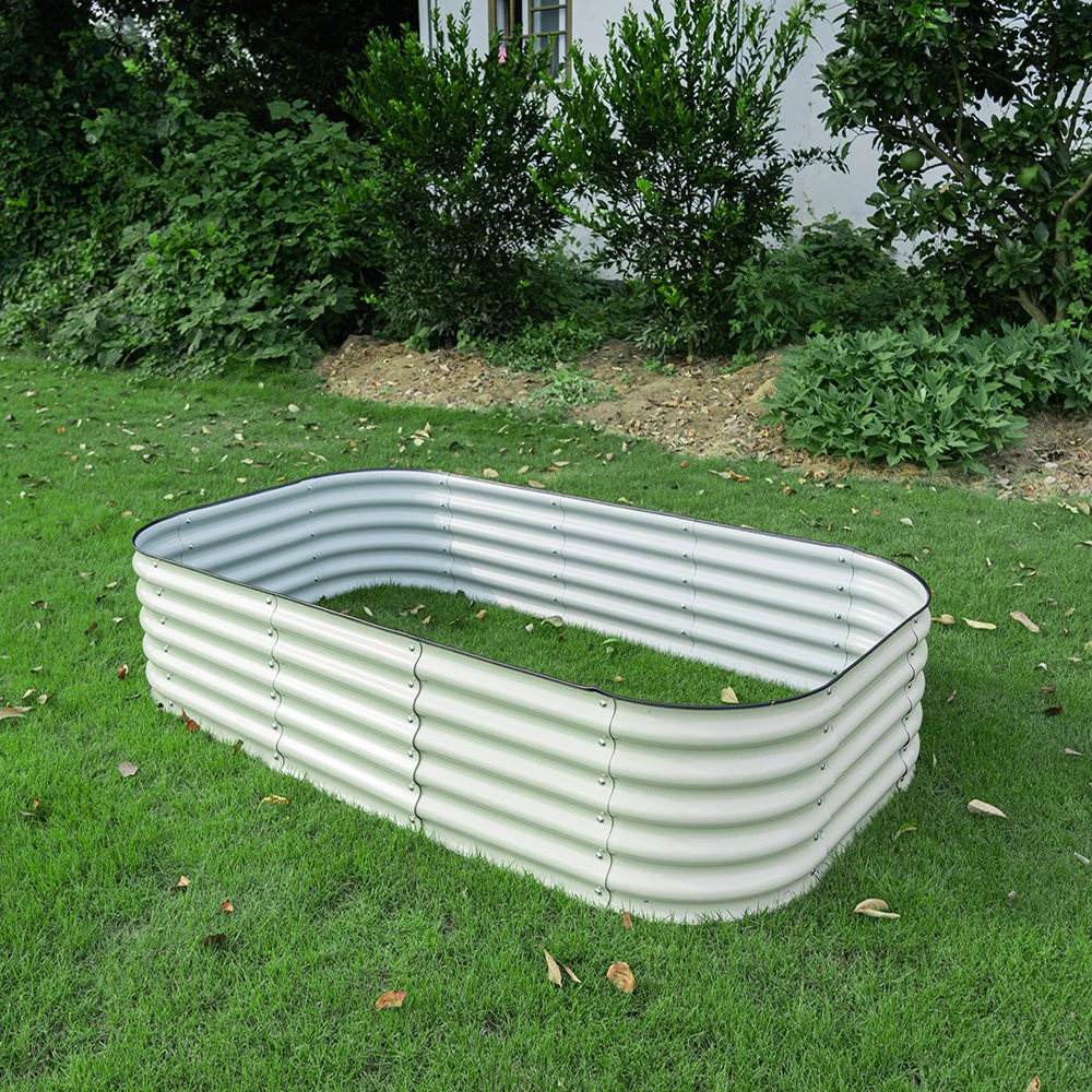 Garden bed Outdoor Herb Large Planter Box Steel Gardening Kit Metal Raised Garden Beds for Vegetables