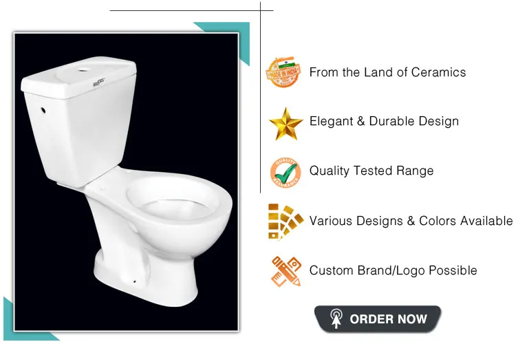 Wholesale Selling Supreme Quality Asian Dual-Flush Ceramic Water Closet Toilet at Minimal Price